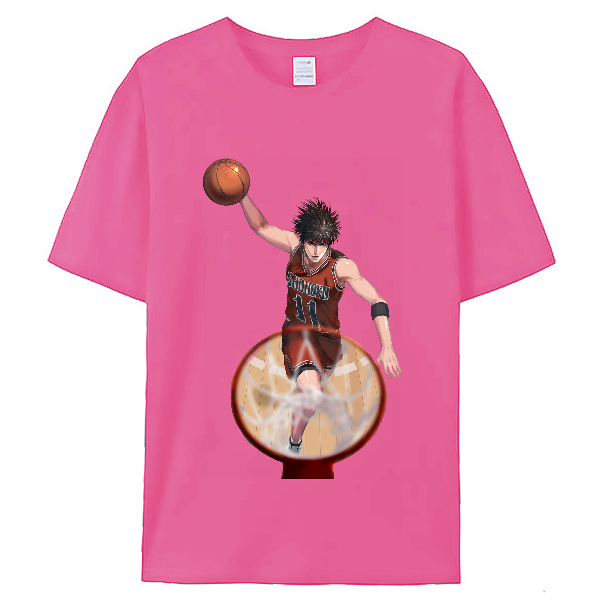 （画像用） SLAM DUNK／スラムダンク レディースカジュアルプリントTシャツ（綿100％）